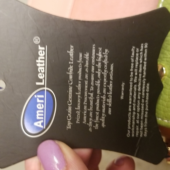 NWT AMERILEATHER GENUINE LUXURY LEATHER CROSSBODY PURSE - Picture 6 of 6